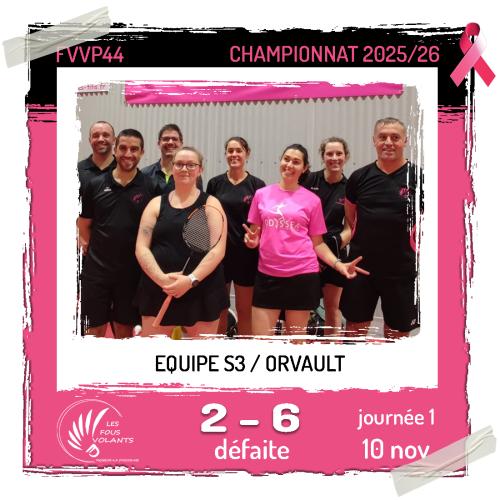 Rencontre J1 de la S3 : Vigneux contre Orvault (défaite)